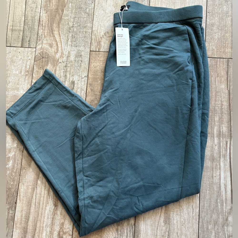 Eileen Fisher Slim Ankle Pants Women's XL Eucly Elastic Waist Pull On High Rise